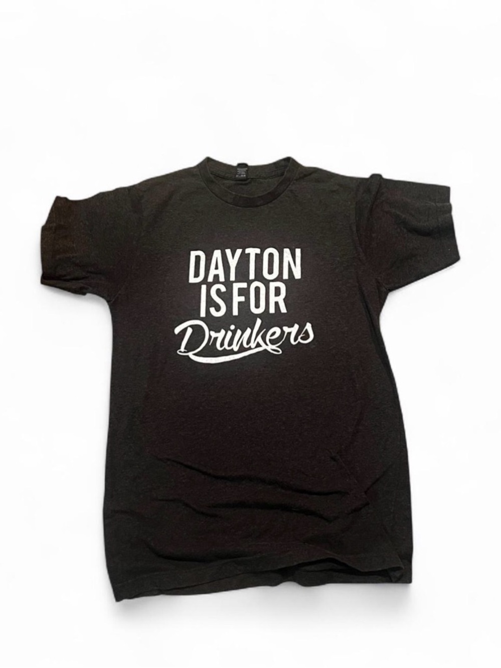 Black Graphic Tee "Dayton Is For Drinkers"